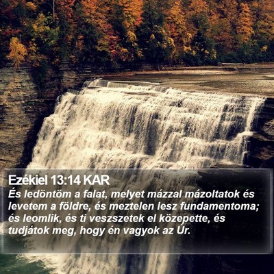 Ezékiel 13:14 KAR Bible Verse Image