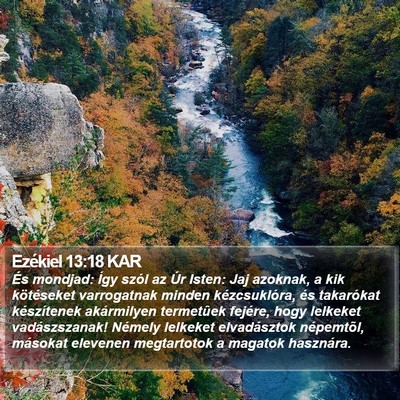 Ezékiel 13:18 KAR Bible Verse Image
