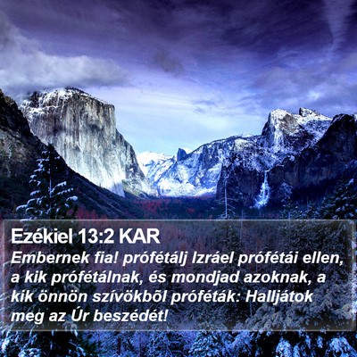 Ezékiel 13:2 KAR Bible Verse Image