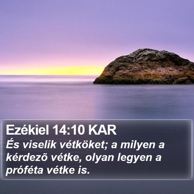 Ezékiel 14:10 KAR Bible Verse Image