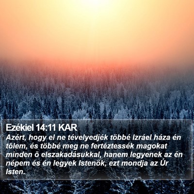 Ezékiel 14:11 KAR Bible Verse Image