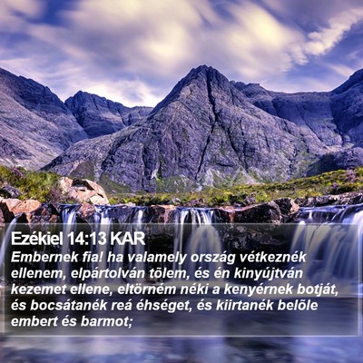 Ezékiel 14:13 KAR Bible Verse Image