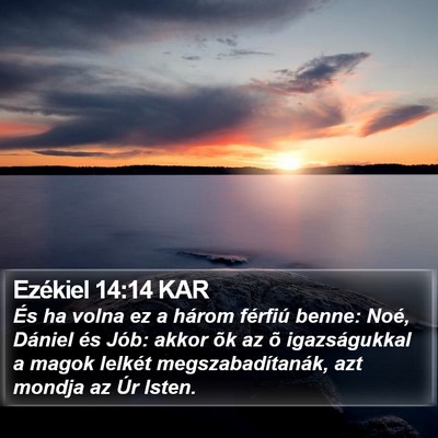 Ezékiel 14:14 KAR Bible Verse Image