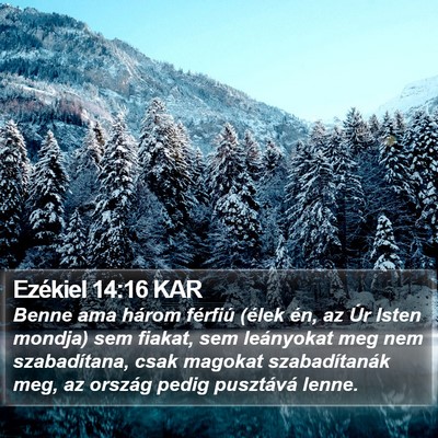 Ezékiel 14:16 KAR Bible Verse Image