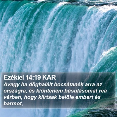 Ezékiel 14:19 KAR Bible Verse Image