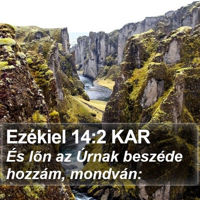 Ezékiel 14:2 KAR Bible Verse Image