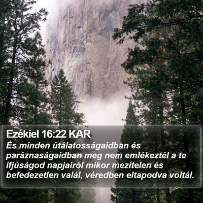 Ezékiel 16:22 KAR Bible Verse Image