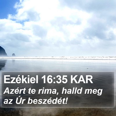 Ezékiel 16:35 KAR Bible Verse Image