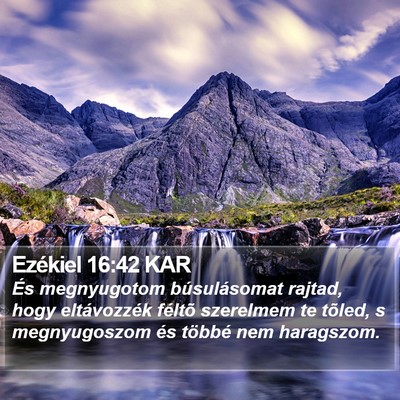 Ezékiel 16:42 KAR Bible Verse Image
