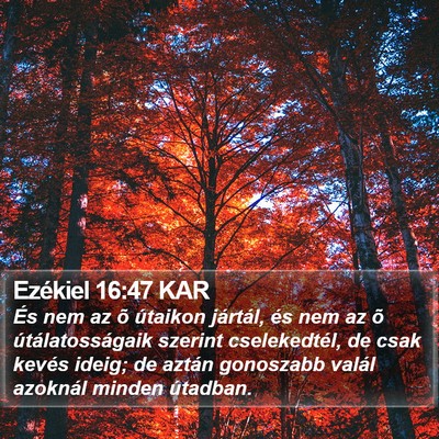 Ezékiel 16:47 KAR Bible Verse Image