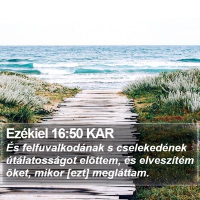 Ezékiel 16:50 KAR Bible Verse Image