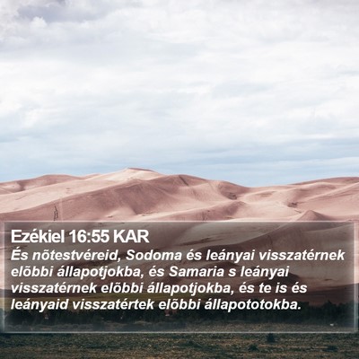 Ezékiel 16:55 KAR Bible Verse Image