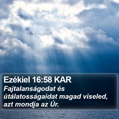 Ezékiel 16:58 KAR Bible Verse Image