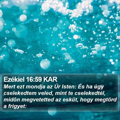 Ezékiel 16:59 KAR Bible Verse Image