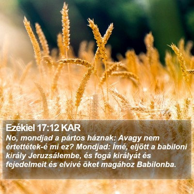 Ezékiel 17:12 KAR Bible Verse Image