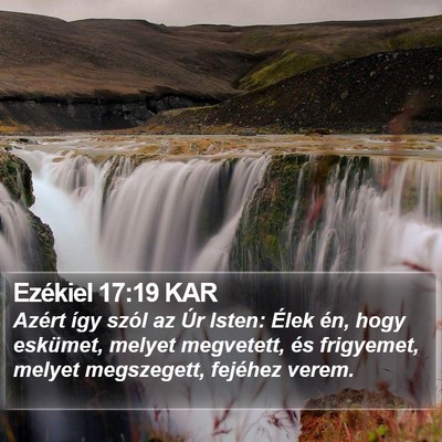 Ezékiel 17:19 KAR Bible Verse Image