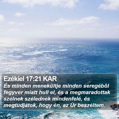 Ezékiel 17:21 KAR Bible Verse Image