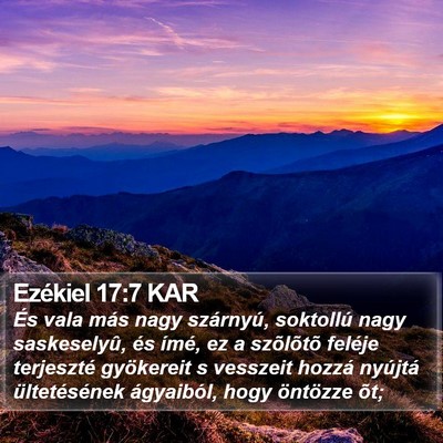 Ezékiel 17:7 KAR Bible Verse Image