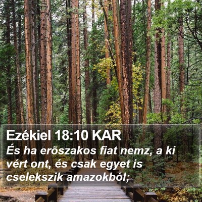 Ezékiel 18:10 KAR Bible Verse Image