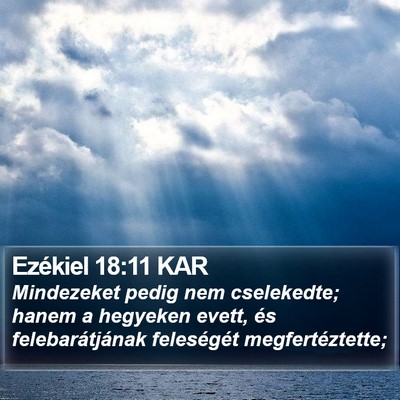 Ezékiel 18:11 KAR Bible Verse Image