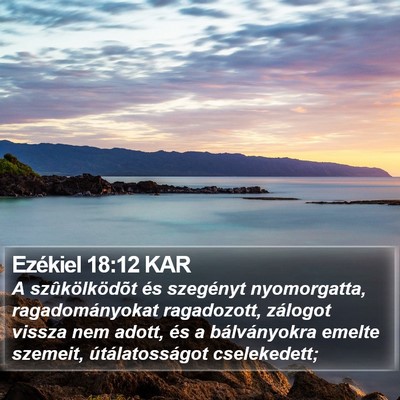 Ezékiel 18:12 KAR Bible Verse Image