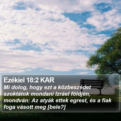 Ezékiel 18:2 KAR Bible Verse Image