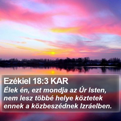 Ezékiel 18:3 KAR Bible Verse Image