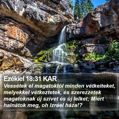 Ezékiel 18:31 KAR Bible Verse Image