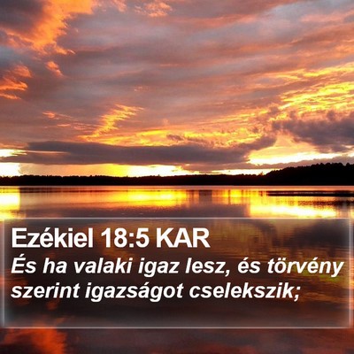 Ezékiel 18:5 KAR Bible Verse Image