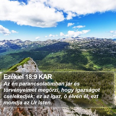 Ezékiel 18:9 KAR Bible Verse Image