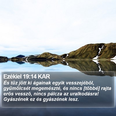 Ezékiel 19:14 KAR Bible Verse Image