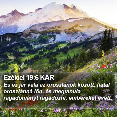 Ezékiel 19:6 KAR Bible Verse Image