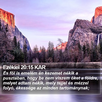 Ezékiel 20:15 KAR Bible Verse Image