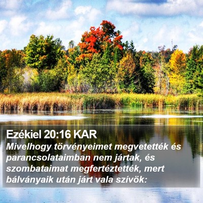 Ezékiel 20:16 KAR Bible Verse Image