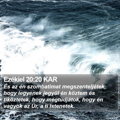 Ezékiel 20:20 KAR Bible Verse Image