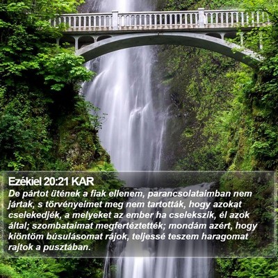 Ezékiel 20:21 KAR Bible Verse Image