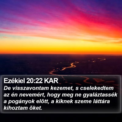 Ezékiel 20:22 KAR Bible Verse Image
