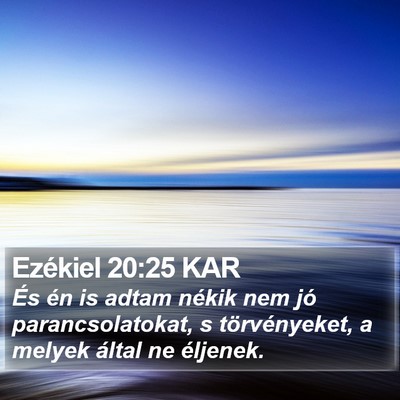 Ezékiel 20:25 KAR Bible Verse Image