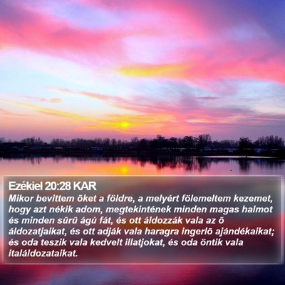 Ezékiel 20:28 KAR Bible Verse Image