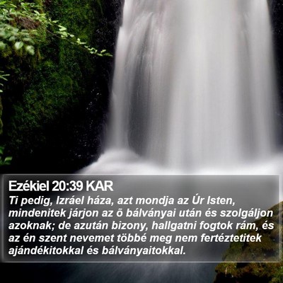 Ezékiel 20:39 KAR Bible Verse Image