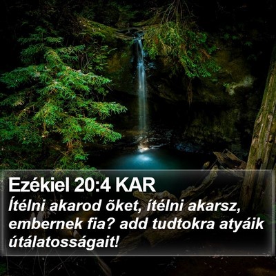 Ezékiel 20:4 KAR Bible Verse Image