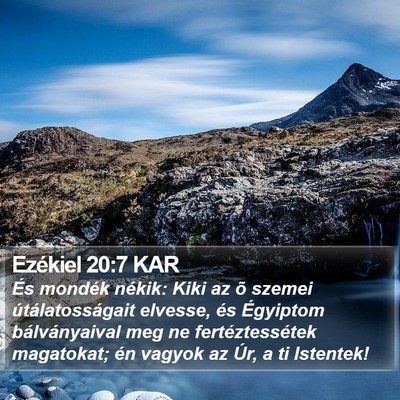 Ezékiel 20:7 KAR Bible Verse Image