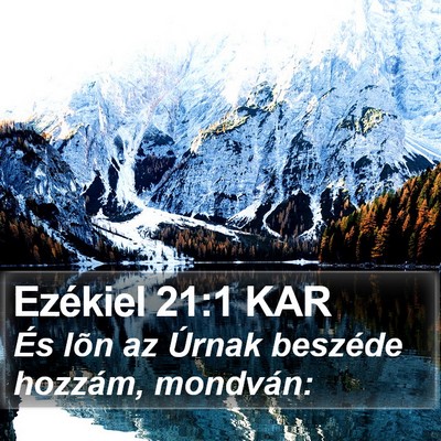 Ezékiel 21:1 KAR Bible Verse Image