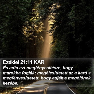 Ezékiel 21:11 KAR Bible Verse Image