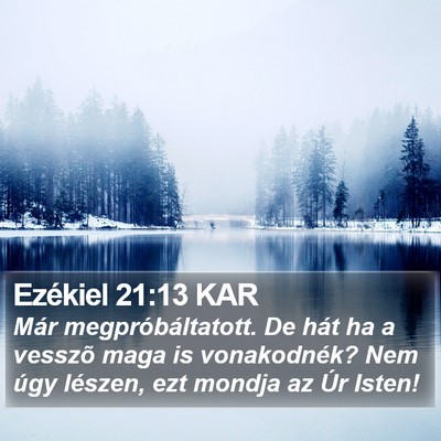 Ezékiel 21:13 KAR Bible Verse Image