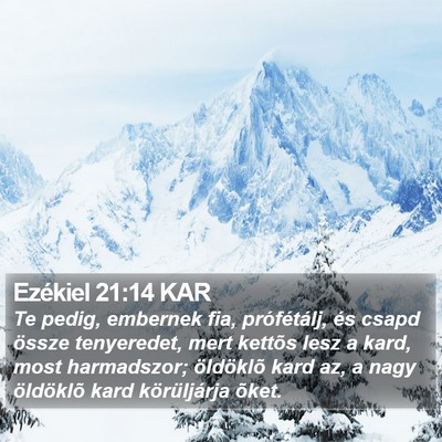 Ezékiel 21:14 KAR Bible Verse Image