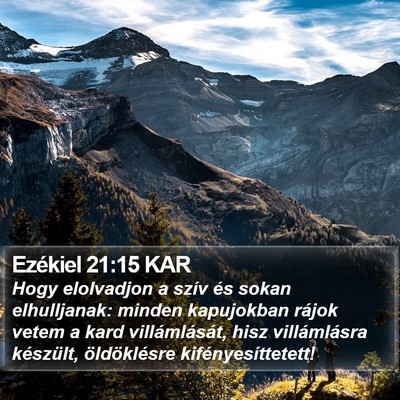 Ezékiel 21:15 KAR Bible Verse Image