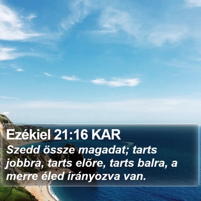 Ezékiel 21:16 KAR Bible Verse Image