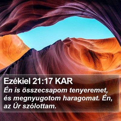 Ezékiel 21:17 KAR Bible Verse Image