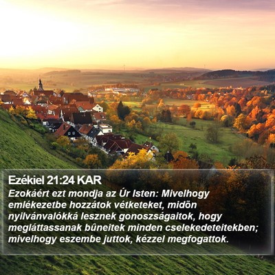 Ezékiel 21:24 KAR Bible Verse Image